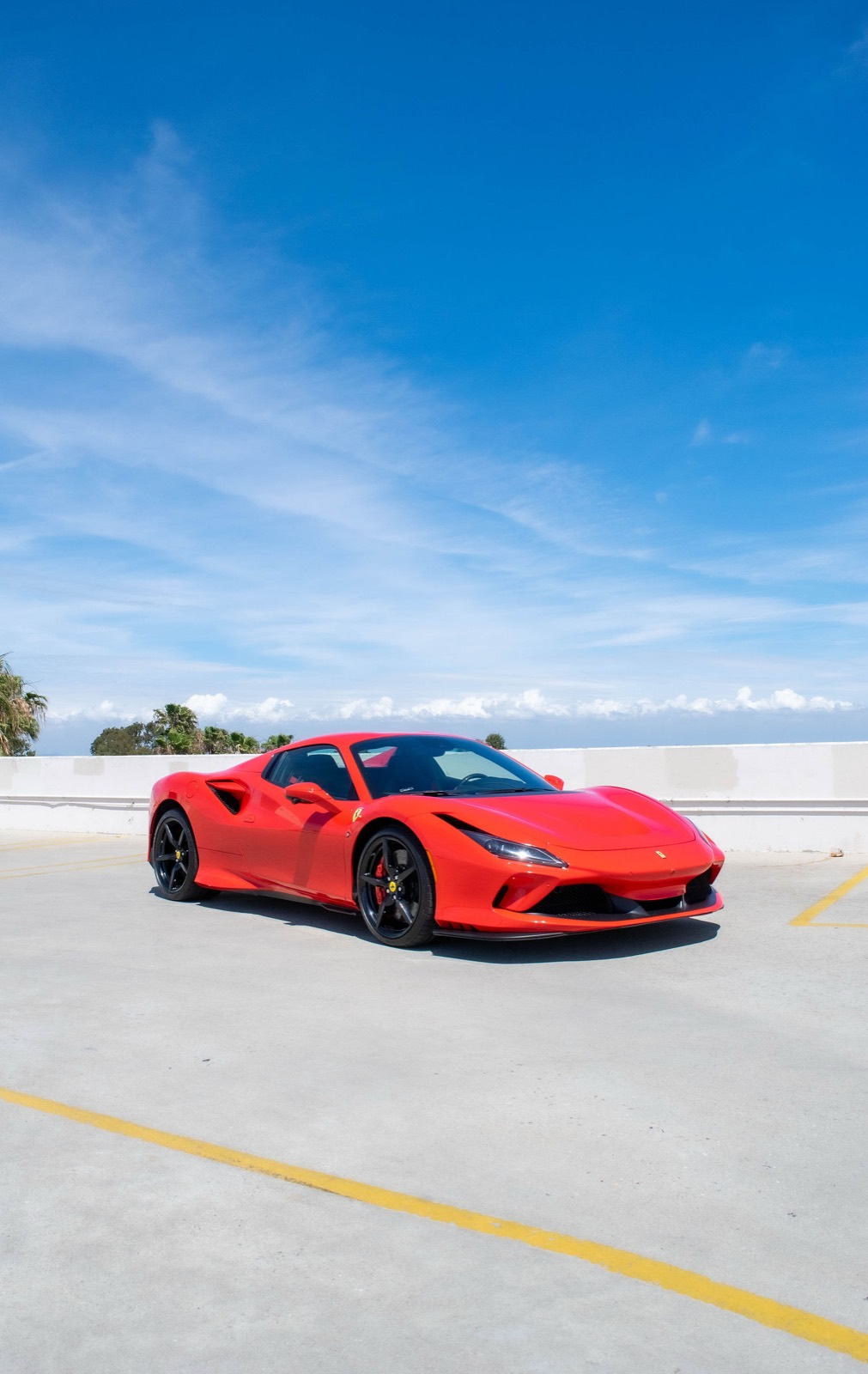 Red Ferrari F8 Spider for rent in Orange County (view 3)