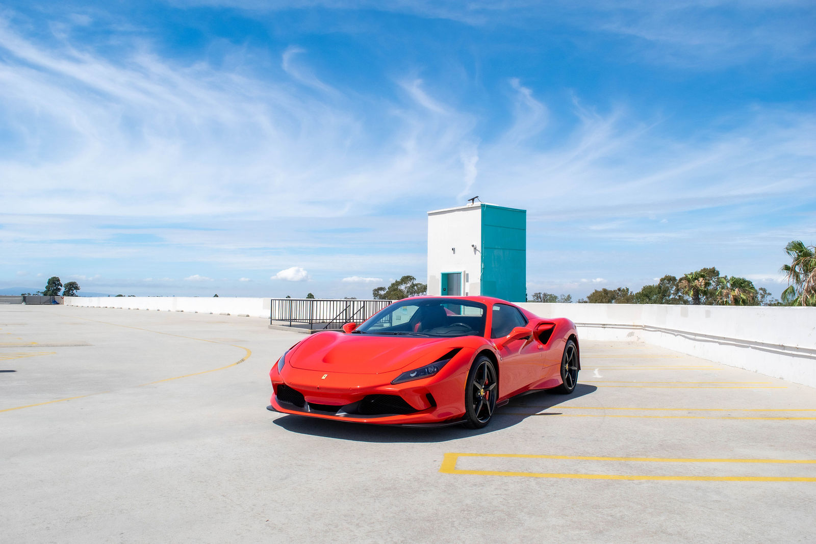 Red Ferrari F8 Spider for rent in Orange County (view 4)