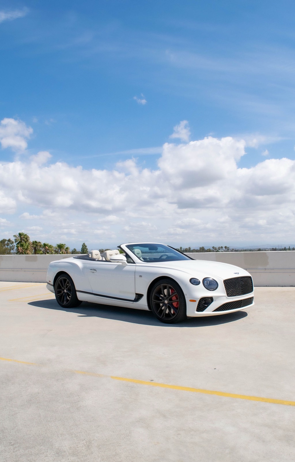 White Bentley Continental for rent in Orange County (view 3)