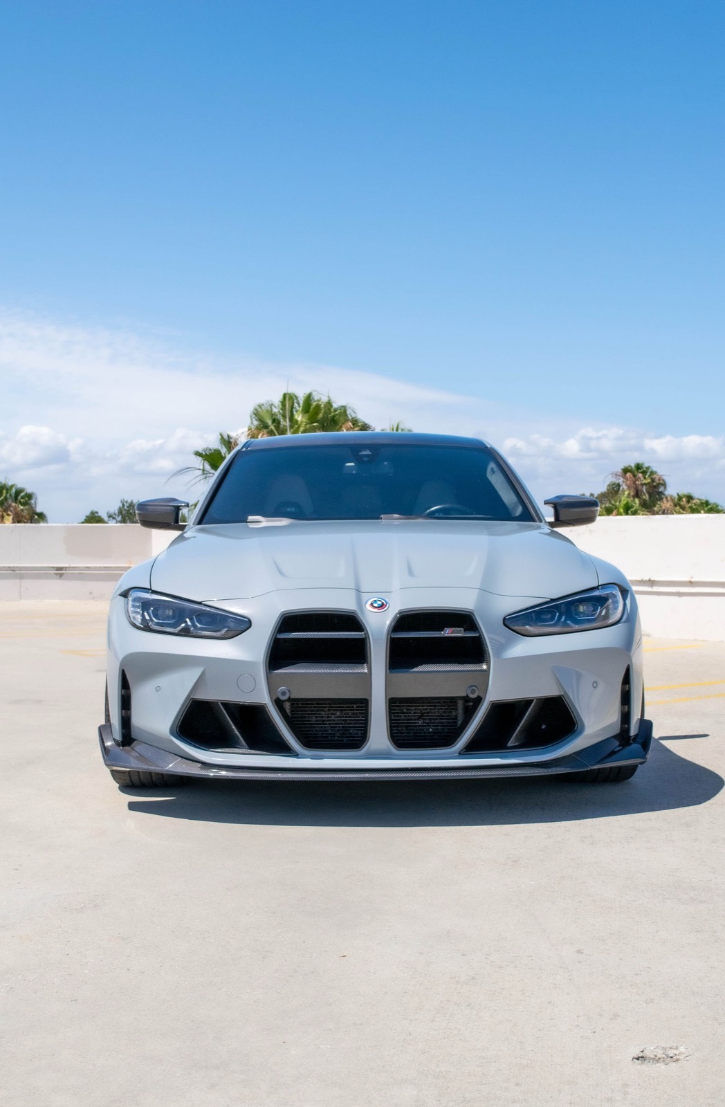 Grey BMW M3 for rent in Orange County (view 5)