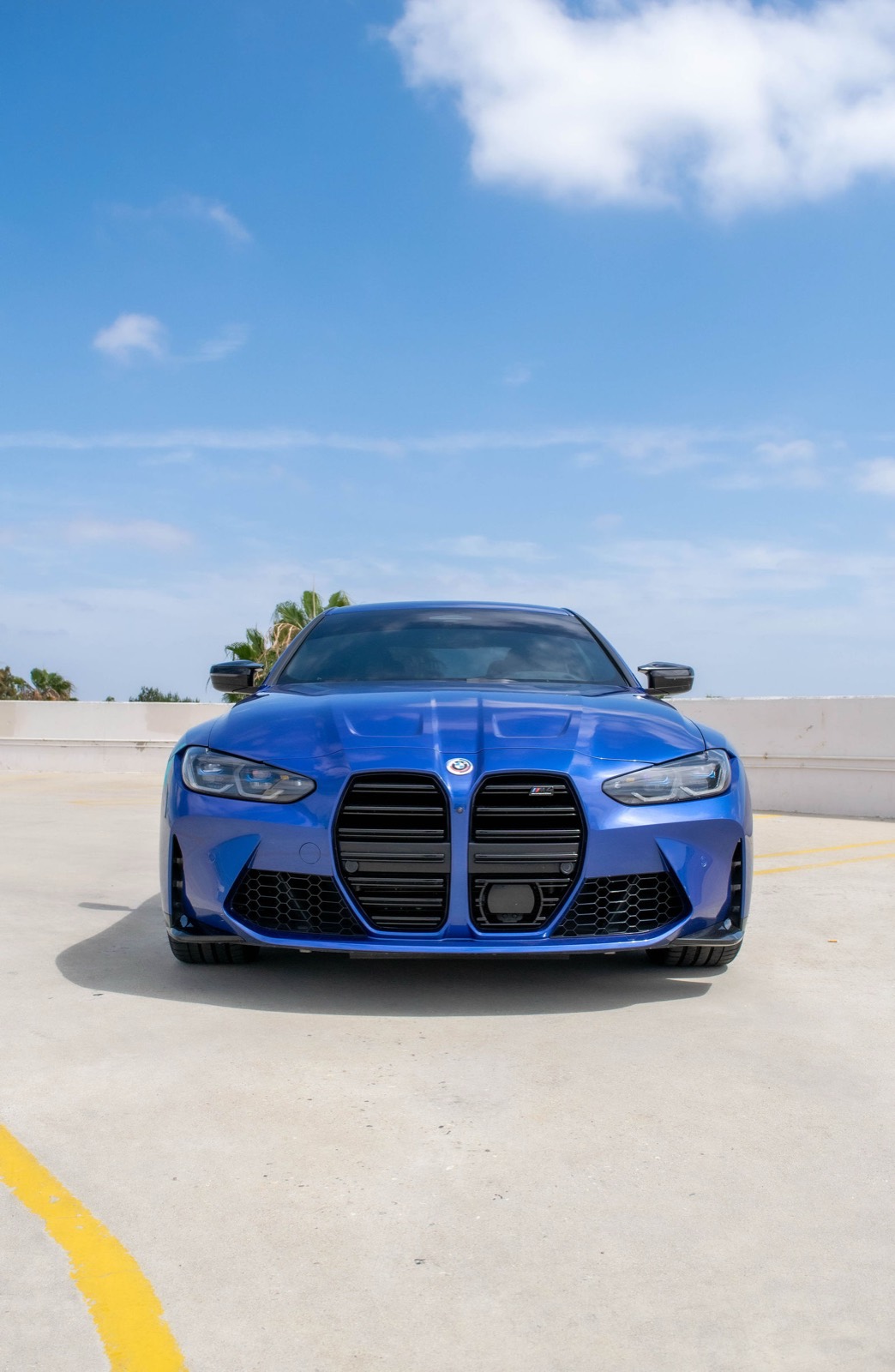 Blue BMW M4 for rent in Orange County (view 5)