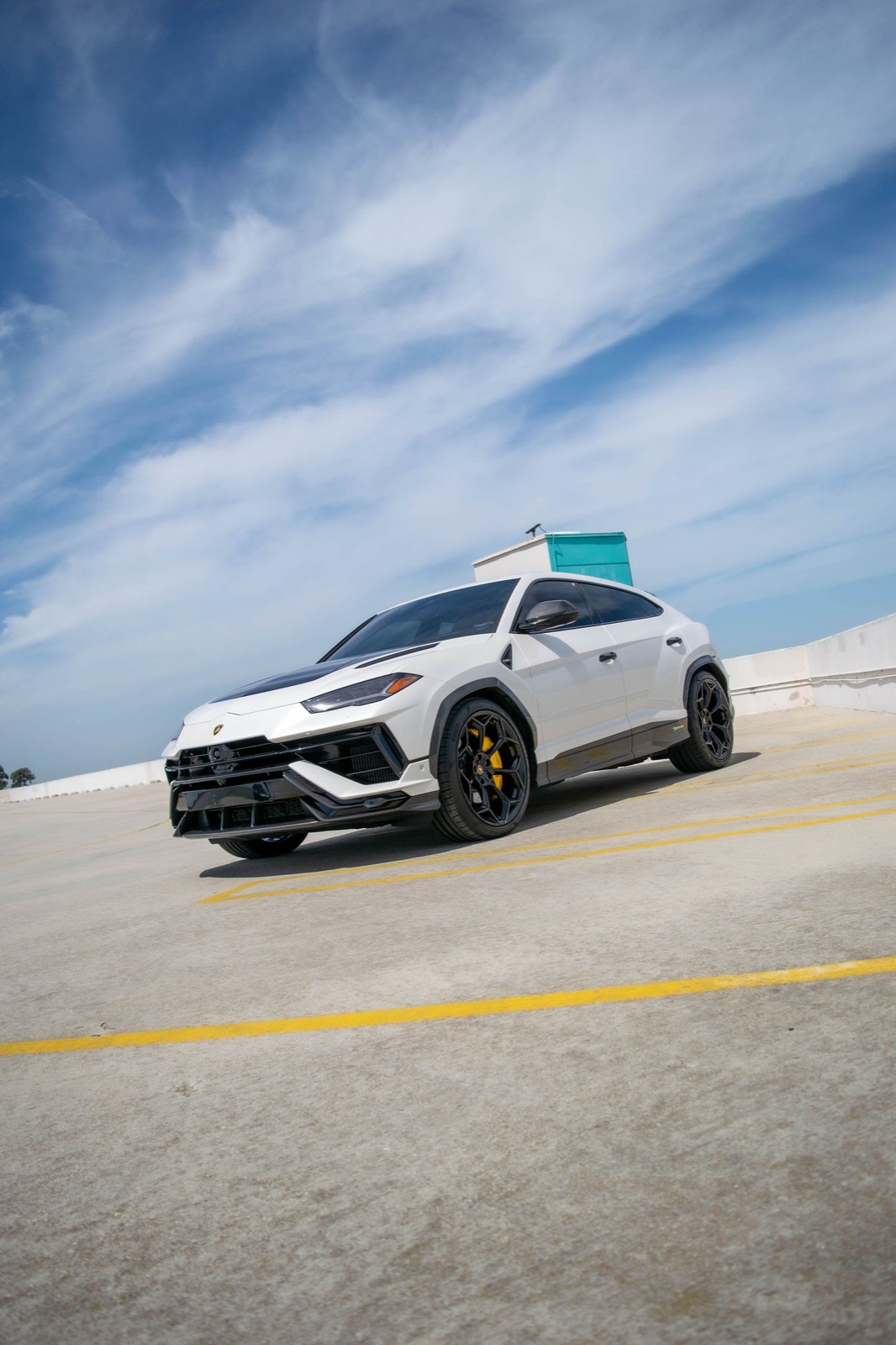 White Lamborghini Urus for rent in Orange County (view 5)