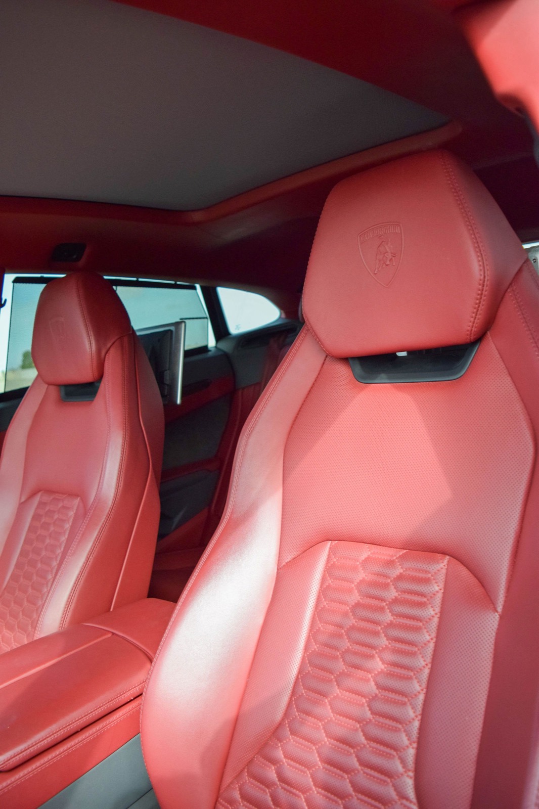 Satin Black Lamborghini Urus for rent in Orange County (view 5)