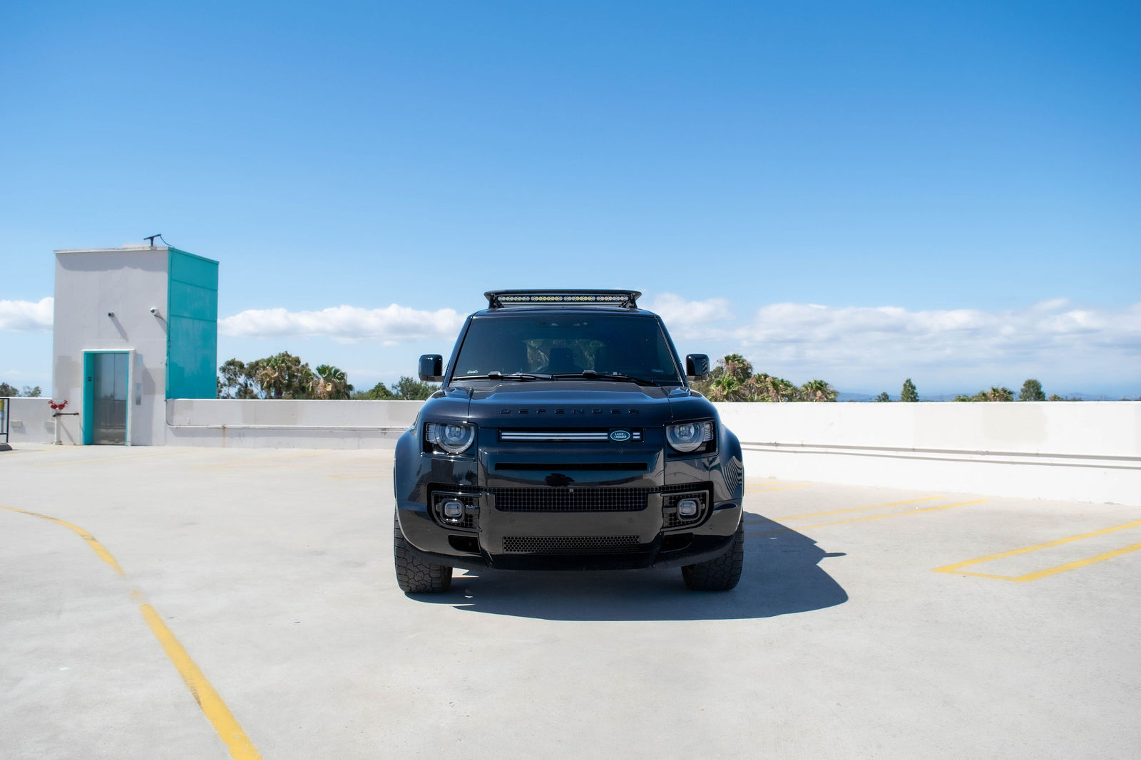 Black Land Rover Defender for rent in Orange County (view 5)