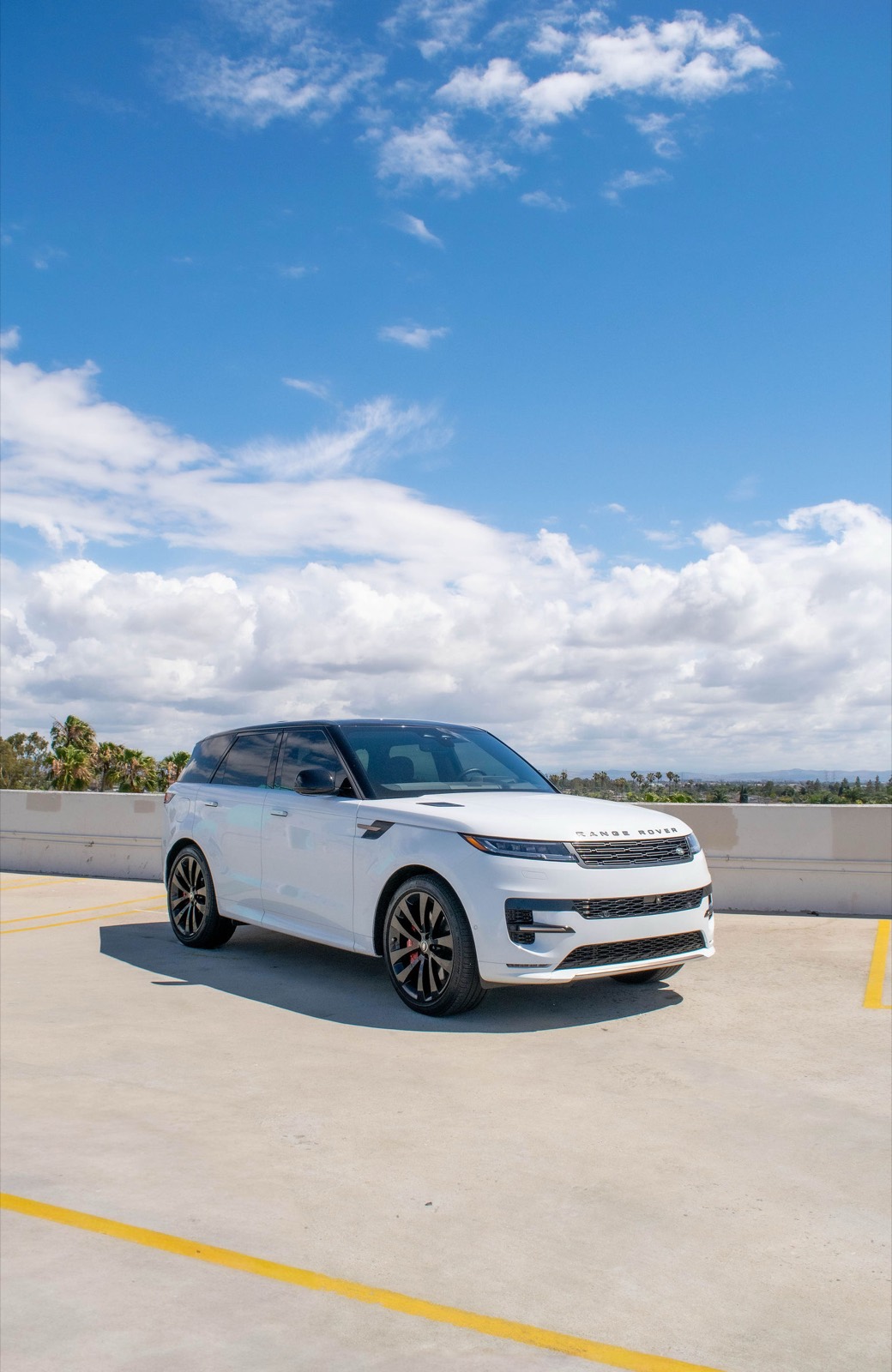 White Land Rover Range Rover for rent in Orange County (view 3)