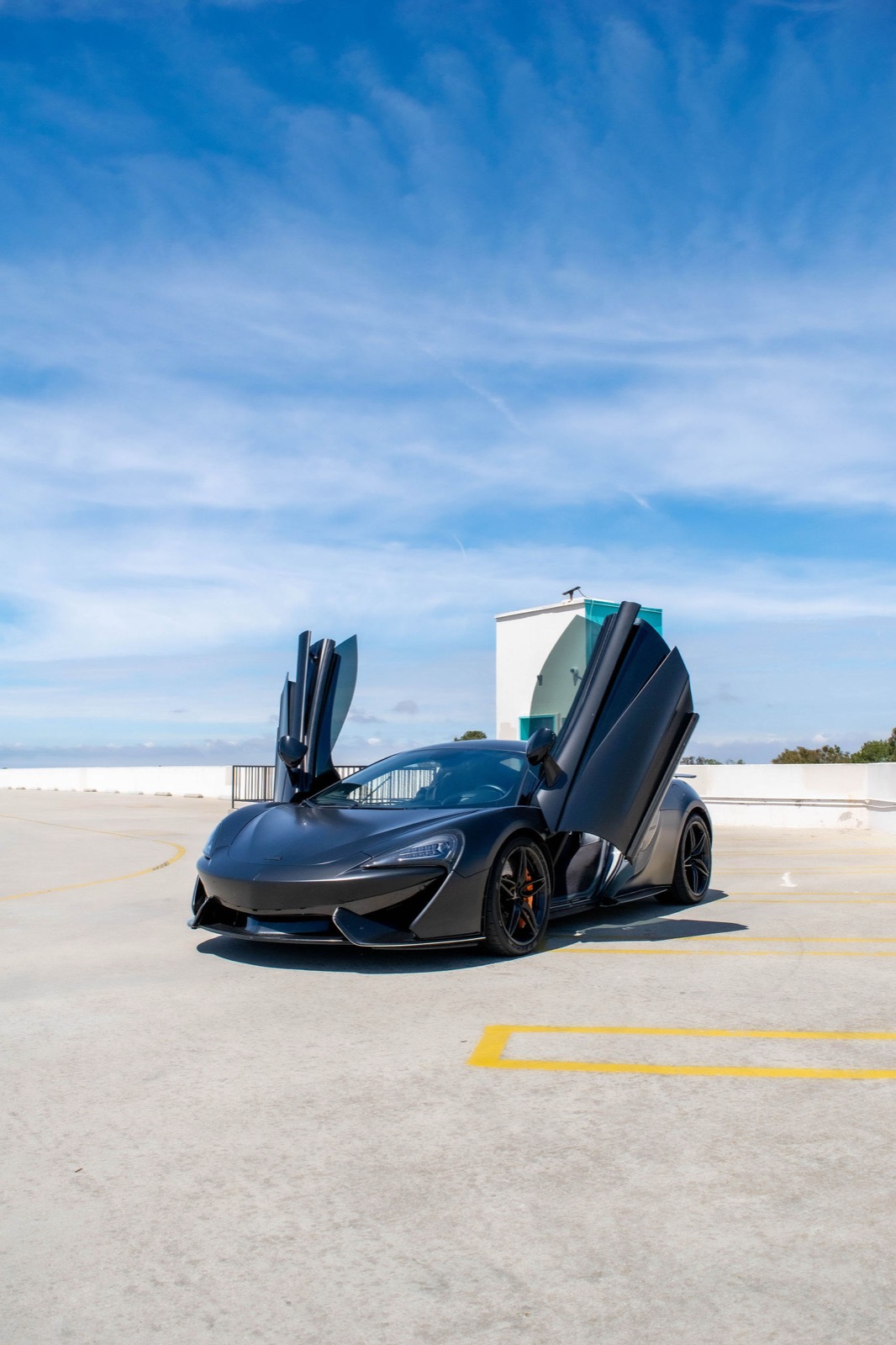 Black McLaren 570S for rent in Orange County (view 5)