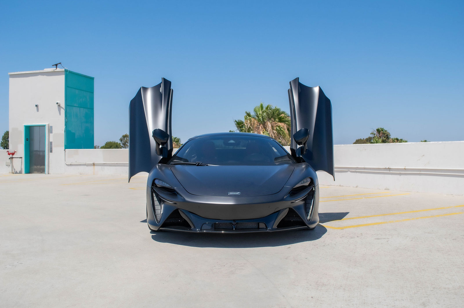 Satin Black McLaren Artura for rent in Orange County (view 3)