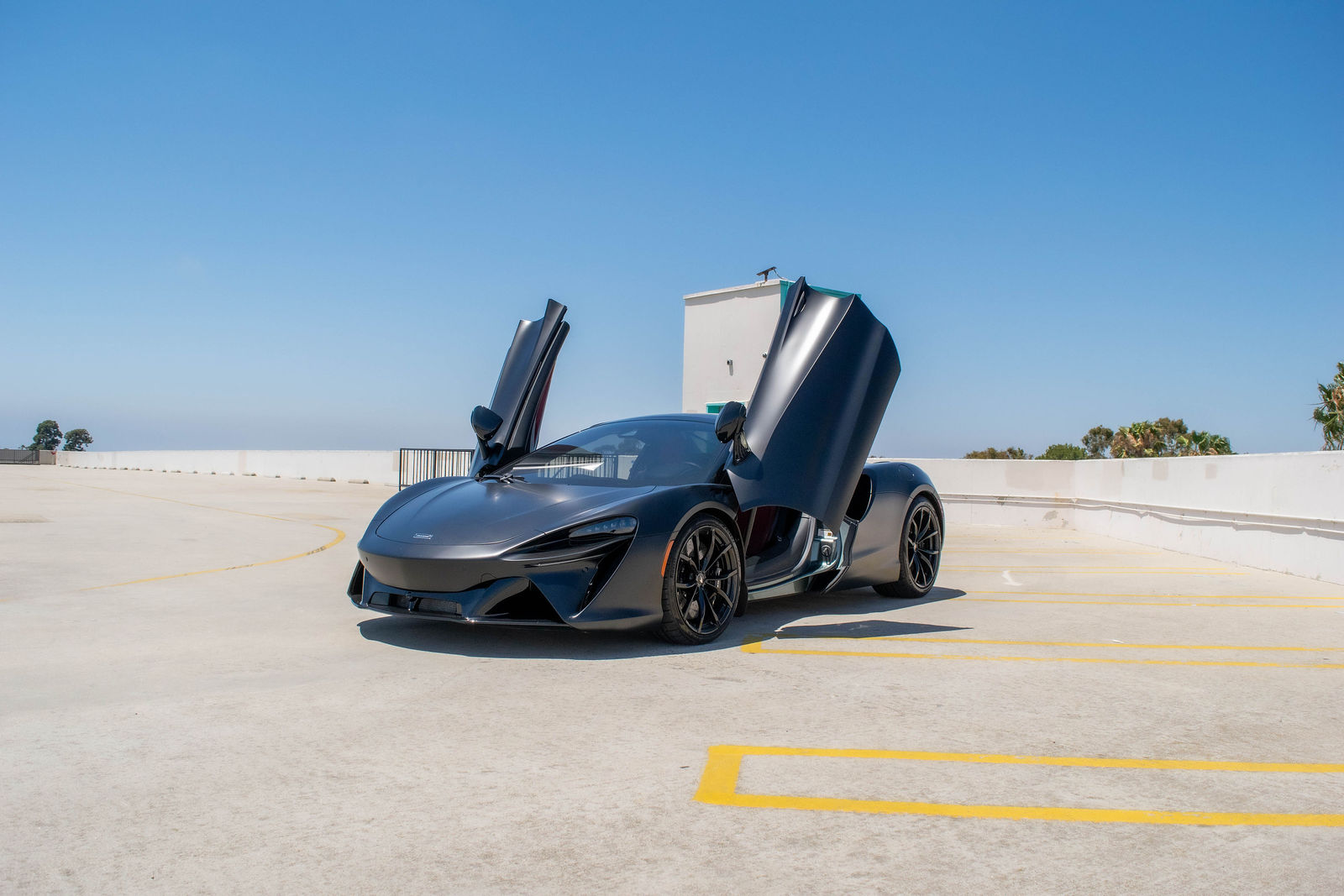 Satin Black McLaren Artura for rent in Orange County (view 4)