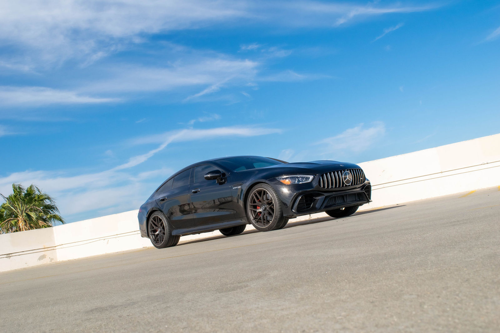 Black Mercedes-Benz AMG GT for rent in Orange County (view 5)