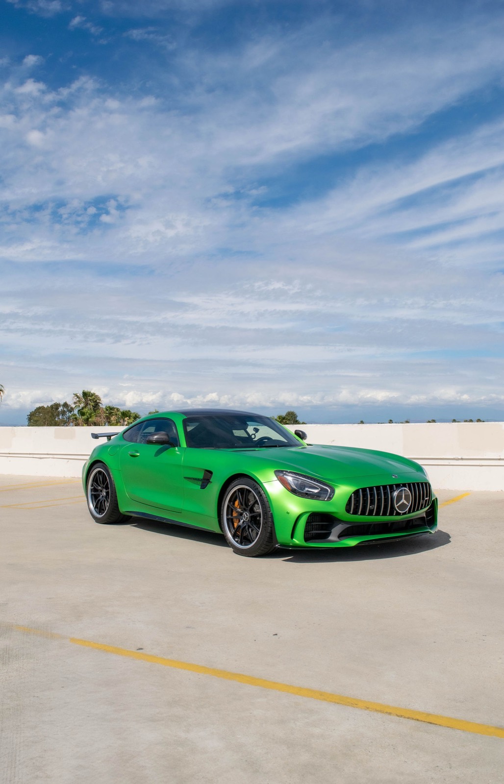 Green Mercedes-Benz AMG GT for rent in Orange County (view 3)