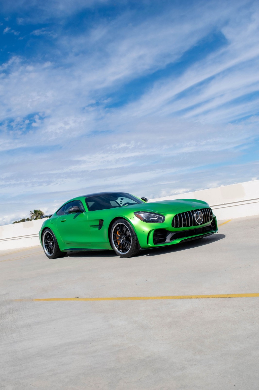 Green Mercedes-Benz AMG GT for rent in Orange County (view 4)