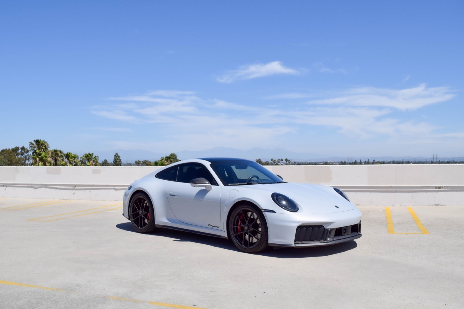 Grey Porsche 911 Carrera for rent in Orange County