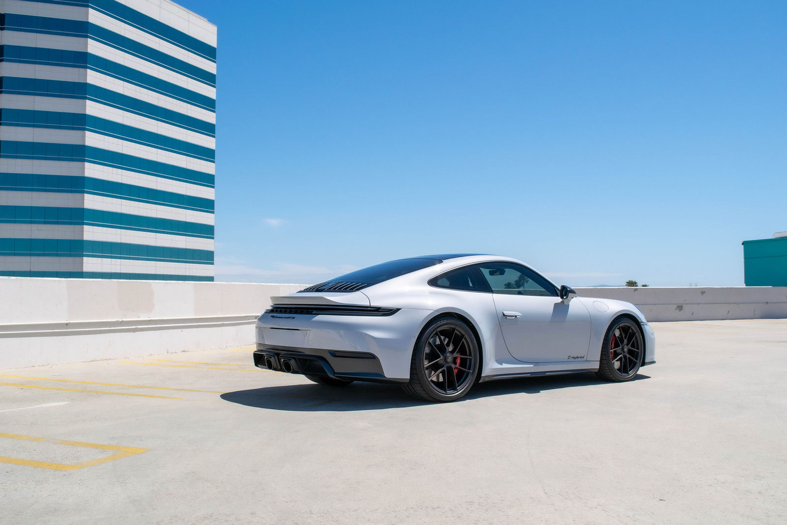 Grey Porsche 911 Carrera for rent in Orange County (view 2)