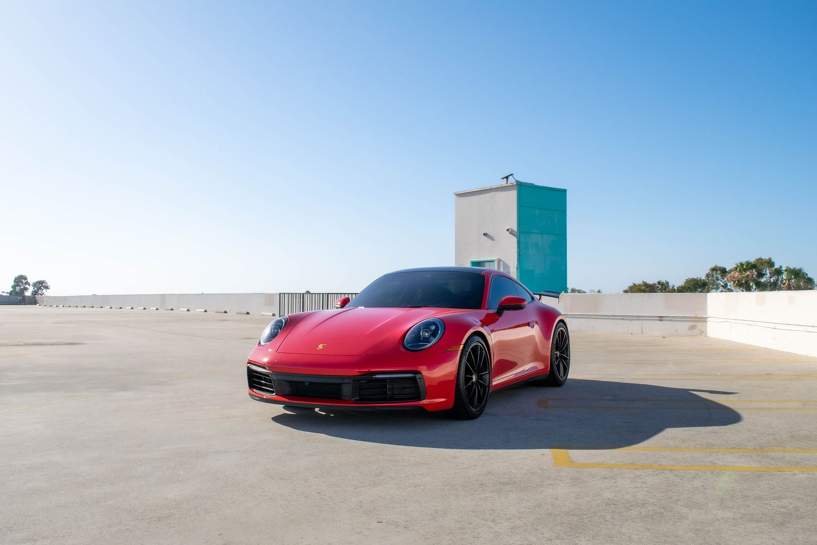 Red Porsche 911 Carrera for rent in Orange County (view 4)