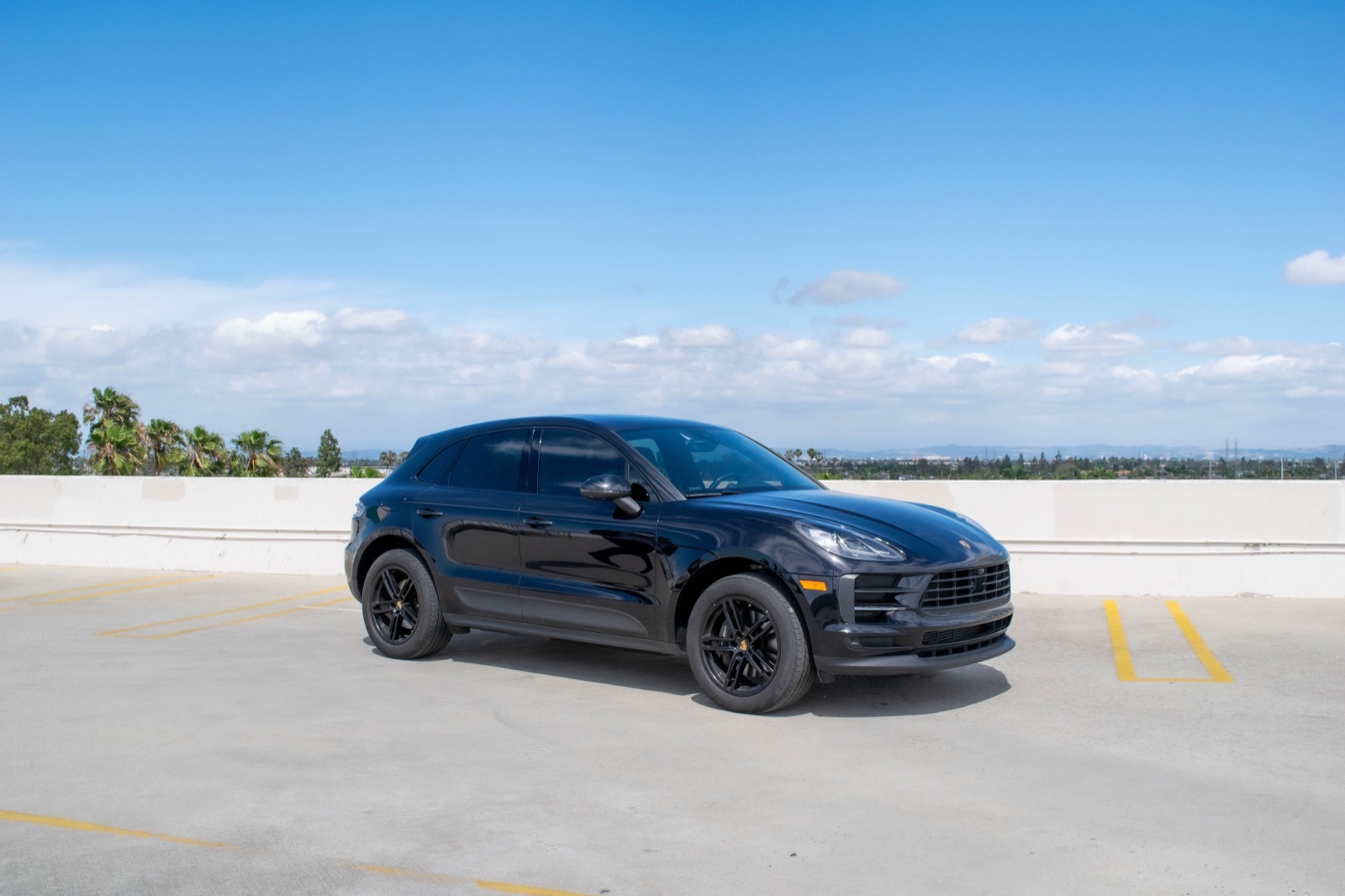 Black Porsche Macan for rent in Orange County