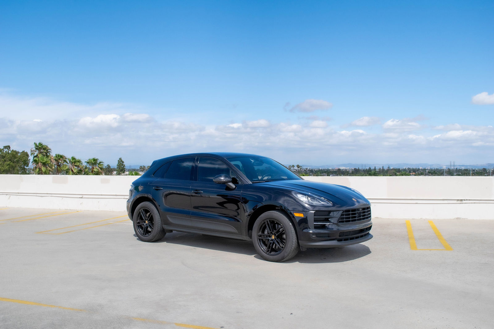 Black Porsche Macan for rent in Orange County (view 2)