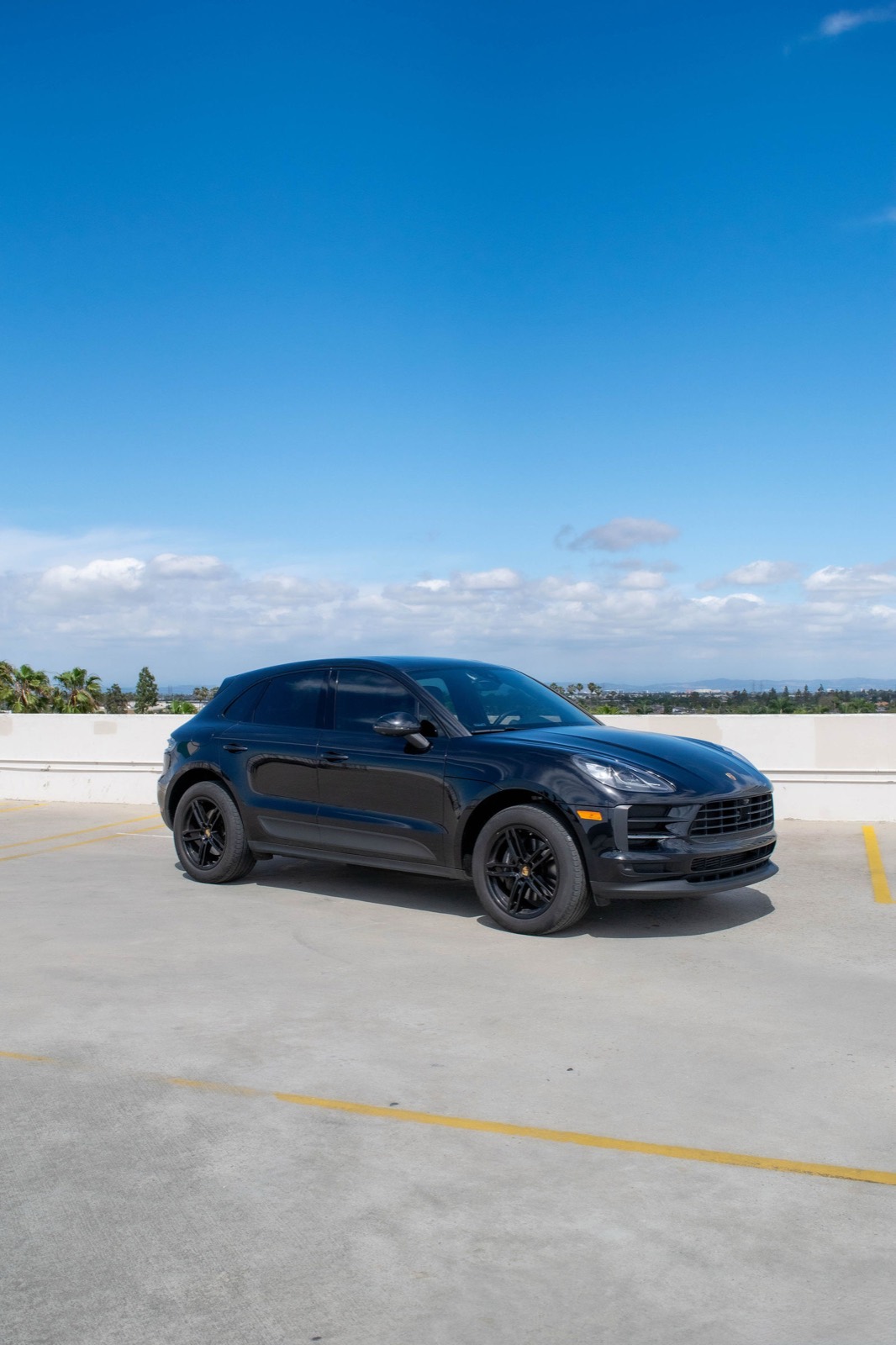 Black Porsche Macan for rent in Orange County (view 3)