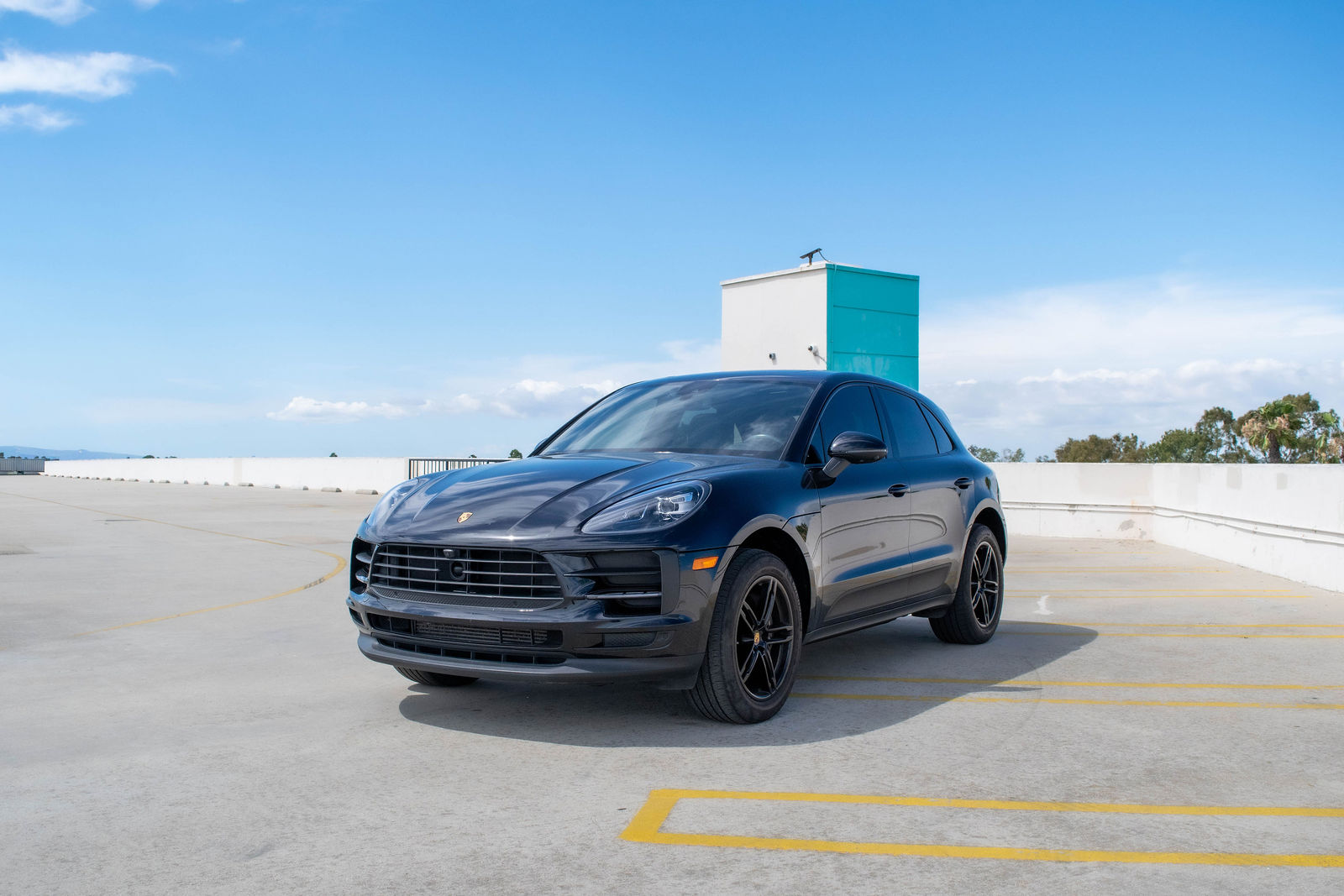 Black Porsche Macan for rent in Orange County (view 4)