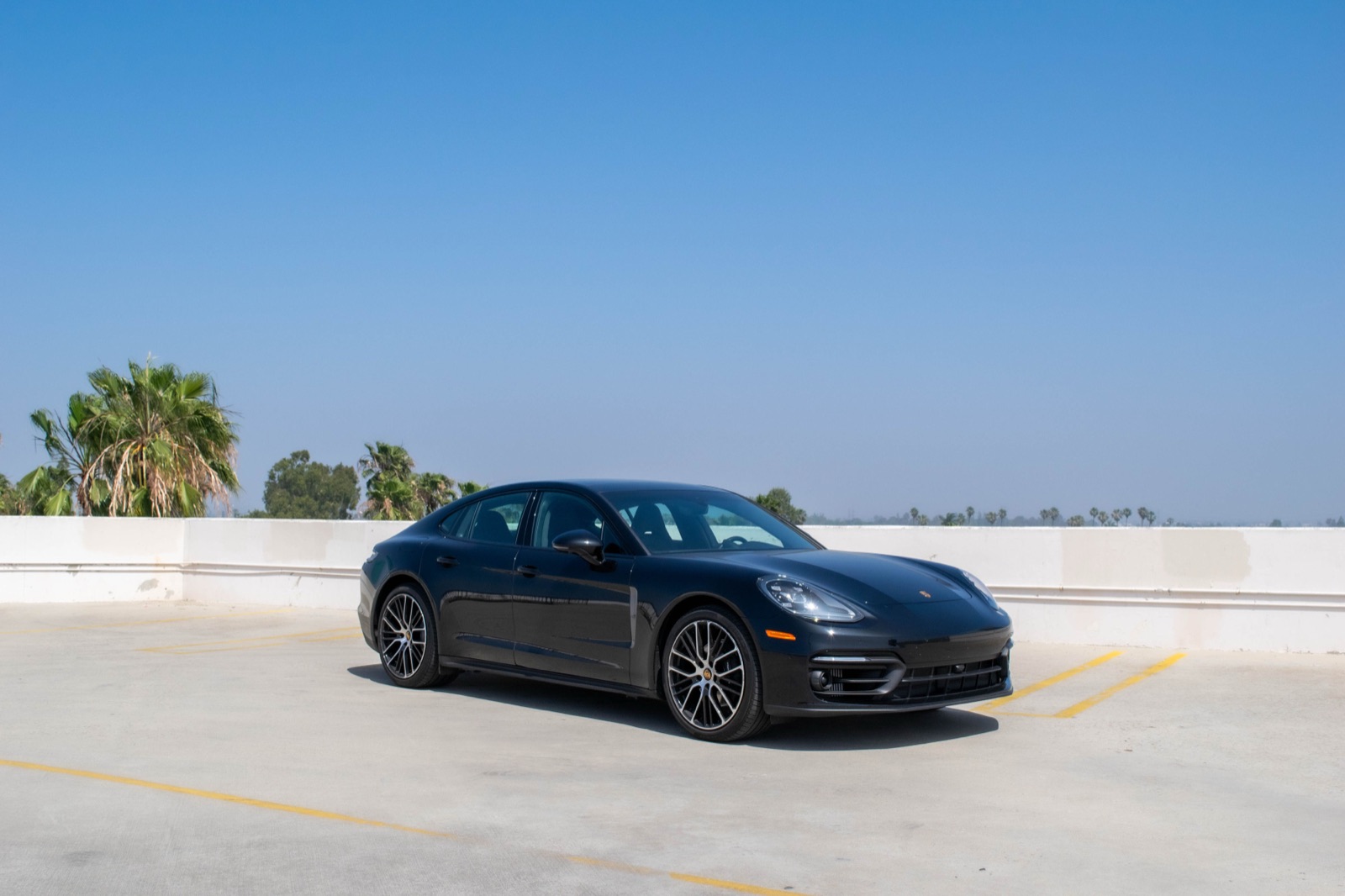 Black Porsche Panamera for rent in Orange County