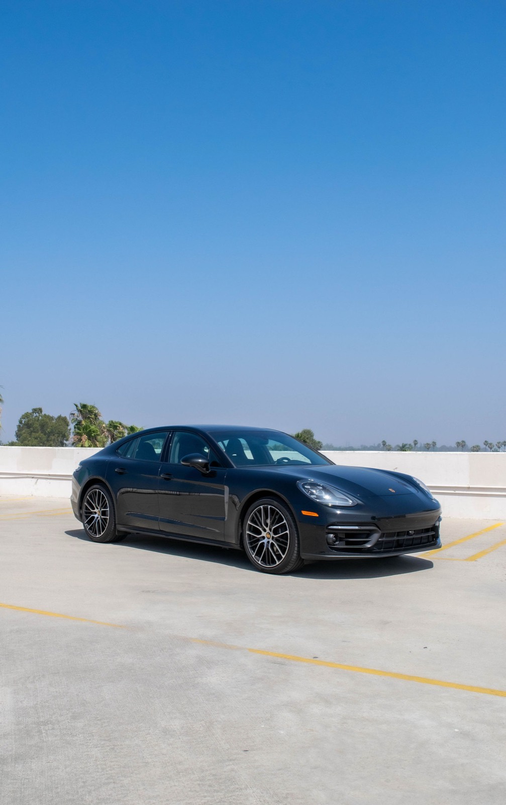 Black Porsche Panamera for rent in Orange County (view 3)