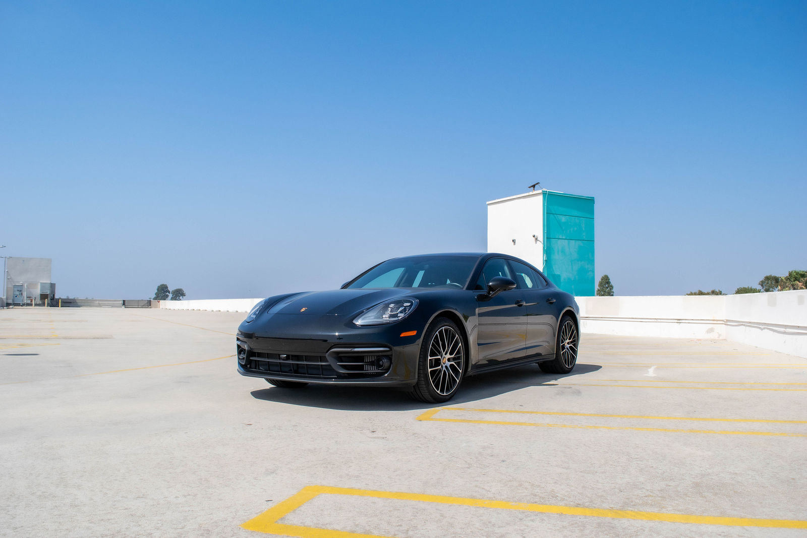 Black Porsche Panamera for rent in Orange County (view 4)