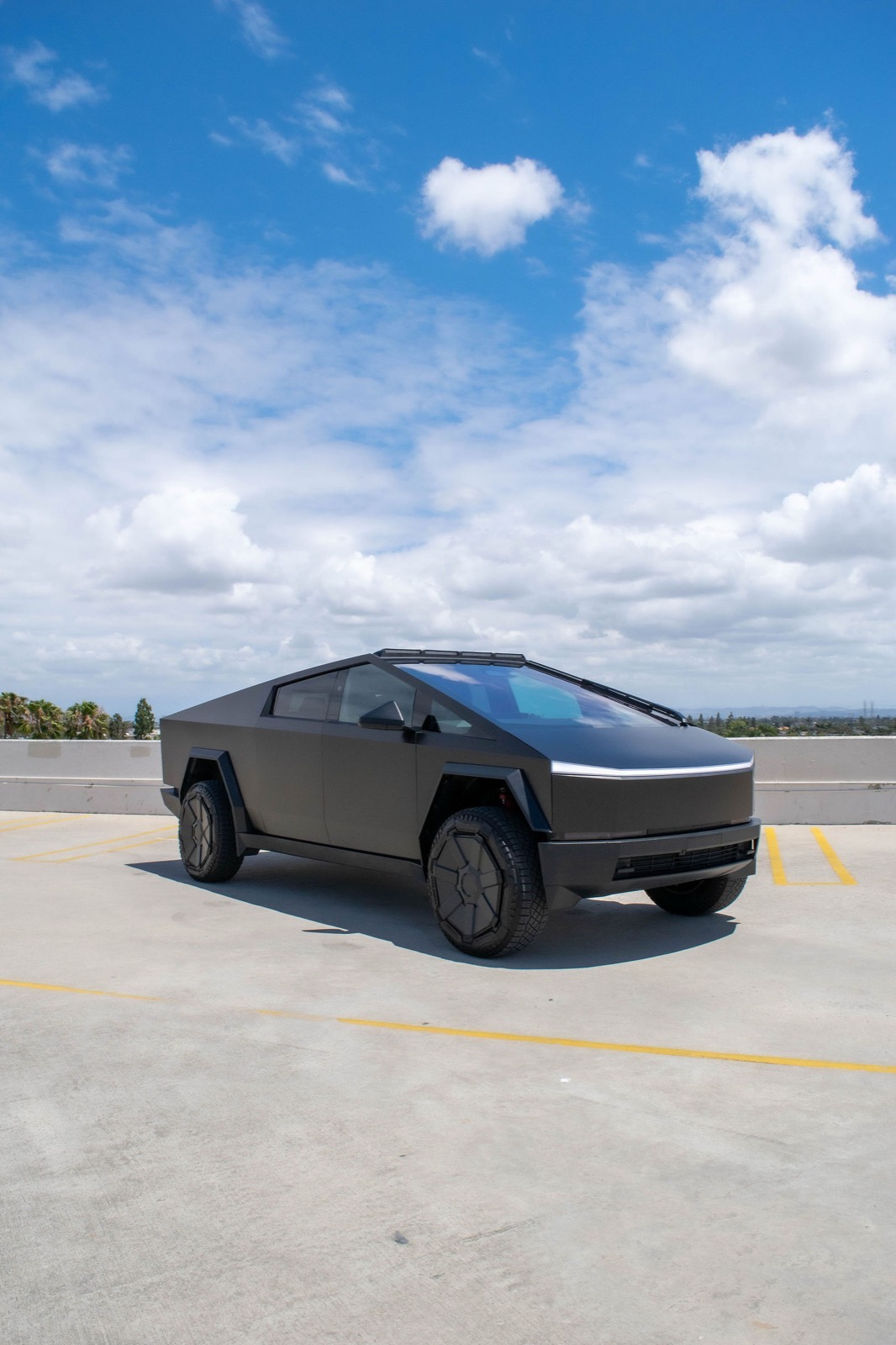 Black Tesla Cybertruck for rent in Orange County (view 3)